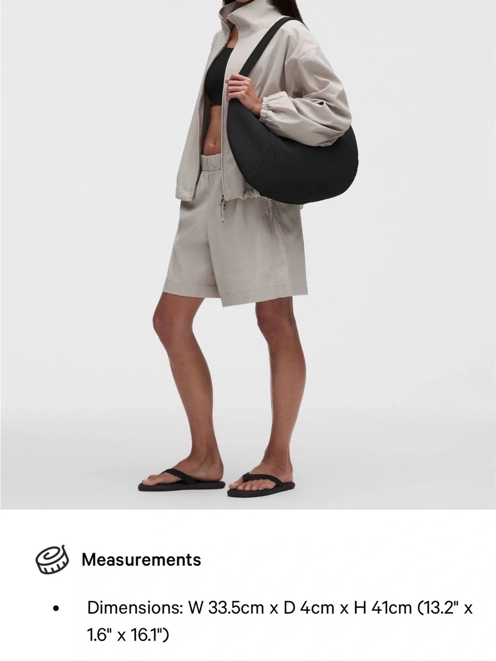 Lululemon Pleated Shoulder Bag
